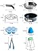8-Piece Accessories for Instant Pot 5,6,8 Qt, Steamer Basket, Springform Pan, Egg Steamer Rack, Egg Bites Mold, Oven Silicone Mitts, Food Kitchen Tongs, Bonus Steamer Divider, Pressure Cooker set