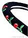 Mayco Bell Automotive Women Embroidery Cute Car Steering Wheel Cover (Cherry)