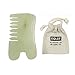 EQLEF Massage Scraping Tools with Jade Body Comb SPA Acupuncture Therapy Point Treatment on Face Arm Foot for Gua Sha