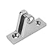 LEANINGTECH 2 PCS Deck Hinge Mount Bimini Top Boat 316 Grade Stainless Steel Fitting Hardware