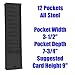 VICS Time Card Rack, Metal, Anthem Model 159H, 12 Pockets-Black