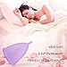 Menstrual Cups 2Set of Large&Small for Heavy&Normal Flow Soft and Reusable Period Cup FDA Approved Medical Grade Silicon Tampons and Pads Alternative Purple