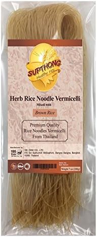 Supthong Thai Herb Rice Noodle Vermicelli - Brown Rice (7 Oz.)