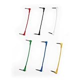 ZYC Guitar Pedal Cords Classic Series Instrument Effects Cable with Right Angle Plug -----6 pack 8.5 inch/22cm