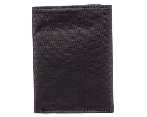 Big Skinny Men's Tri-Fold Slim Wallet, Holds Up to 25 Cards, Black