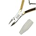 Rui Smiths Professional Cuticle Nippers, Gold-Plated Carbon Steel, French Handle, Double Spring, 6mm Jaw (Full Jaw)