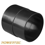 POWERTEC 70125 ABS Pipe Hose Adapter, 4"