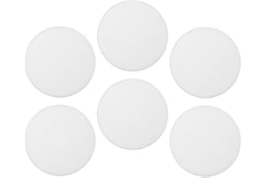 Healifty Replacement LED Light Fixture Covers 6Pcs 3.5-Inch Plastic Spotlight Lamp Shades for Downlight and