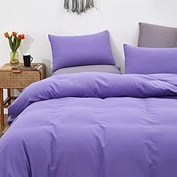 Houseri Purple Comforter Set King Lavender Bedding