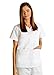 Adar Universal Double Pocket Snap Front Top (Available in 39 colors) - 604 - White - XL