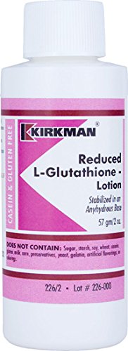 Kirkman Reduced L-Glutathione Lotion || 57 gm/2 oz || Gluten Free || Casein Free || Free of common allergens Kirkman Reduced L-Glutathione Lotion || 57 gm/2 oz || Gluten Free || Casein Free || Free of common allergens