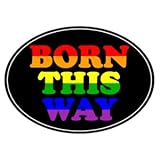 Gay Rainbow Sisters Born This Way Auto Magnet