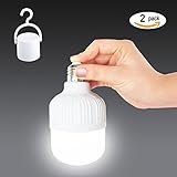 2 × VENSMILE Multi-function Rechargeable Camping Lanterns Bulb Indoor Led Emergency Light