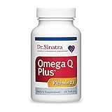 Dr. Sinatra's Omega Q Plus with Vitamin D3 - Heart Health Supplement for Strengthening Bones and Boosting Immune Health, 60 softgels (30-day supply)