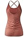 Regna X No Bother Women's Fashion Cross Back Active Tank Top (3 STYLES/S-3XL)