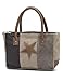 Myra Bags Star On Upcycled Canvas Hand Bag S-1047, Brown, Size One_Size