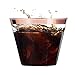 Premium 100 Rose gold cocktail glasses rose gold rimmed plastic cups