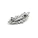 Sparkly Bride Bridal Hair Barrette Vintage Romancing Heart Rhinestone Crystal Small 2.5 inches
