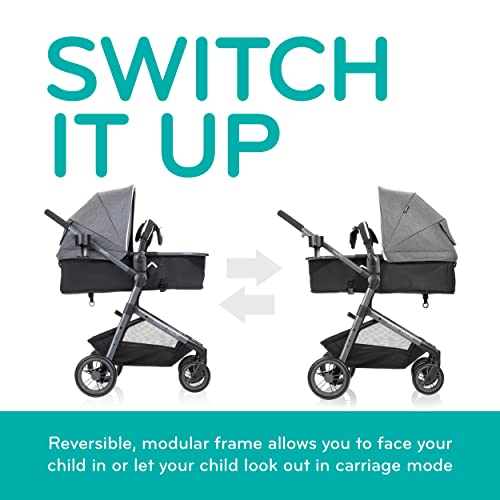 Evenflo Pivot Vizor Travel System With LiteMax Infant Car Seat