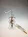 JEMQ Glass Bottle 4.84inches Twisty Tube Inside (yellow brown)