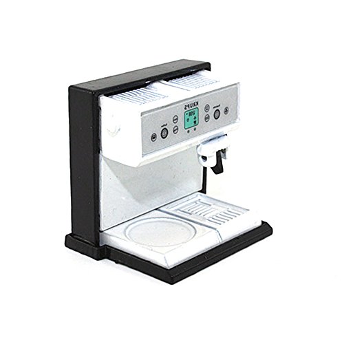Maserfaliw Coffee Machine Dollhouse Miniature Coffee Maker Machine Furniture Toy Collectible Kids Gift