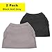 Dog Shirts Clothes, Chol&Vivi Dog Clothes T Shirt Vest Soft and Thin, 2pcs Blank Shirts Clothes Fit for Extra Small Medium Large Extra Large Size Dog Puppy, 2X-Large Size, Black and Grey