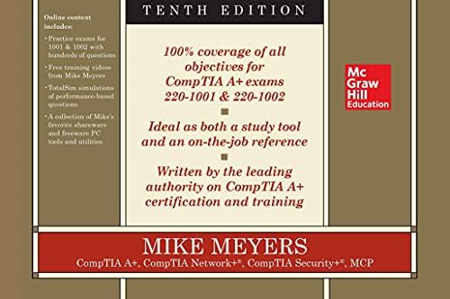 Comptia A Certification All In One Exam Guide Tenth Edition Exams 220 1001 220 1002 By Meyers Mike Amazon Ae