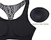icyzone Workout Sports Bras for Women - Fitness Athletic Exercise Running Bra Yoga Tops (M, Graphic Beads)