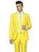 Suitmeister Solid Colored Suits - Yellow - Includes Jacket, Pants & TiE