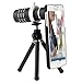 CamKix Camera Lens Kit Compatible with Samsung Galaxy S5 Including a 12x Telephoto Lens/Fisheye Lens / 2 in 1 Macro Lens/Wide Angle Lens/ Mini Tripod/ Case / Bag