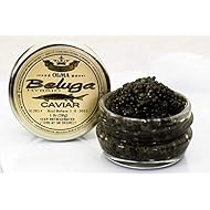 Beluga Sturgeon Hybrid Caviar, Rated Top Black Caviar in the World, Exclusively from OLMA - 1 Ounce - Overnight Delivery