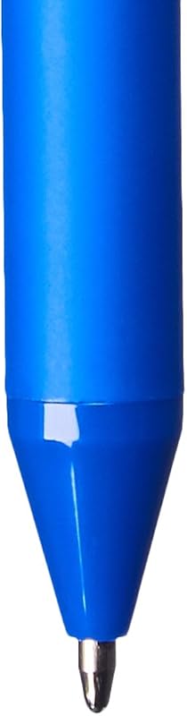 Druckkugelschreiber, Soft-Grip, Wischfest, Ideal für Schule und Büro, Blau, 12er-Pack