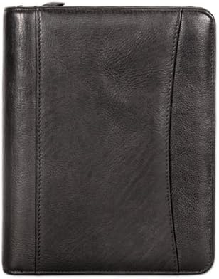 Franklincovey - Nappa Leather Ring Bound Organizer W/Zipper, 8 X 10, Black