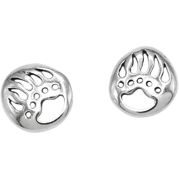 Amazon.com: Howling Wolf Stud Earrings Antiqued Sterling Silver