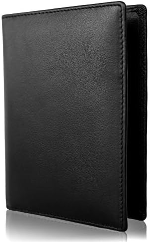 Prime Sale Day Inspiring Adventures Genuine Leather Passport and Credit Card Holder | RFID Blocking Bifold Wallet | Slim and Minimalist Design | Includes Unique Gift Box | For Men and Women