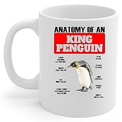Lovesout Funny King Penguin Anatomy Chart Coffee