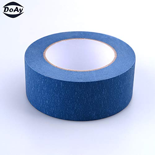 Blue Painters Tape 2 Inch, 3 Pack - Painting & Masking Tape - Easy and Clean Removal - Multi Surface Use - ISO 9001 Worldwide Quality - Leaves No Residue Behind - (60 Yards) (3 Rolls)