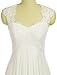 Erosebridal 2019 New Sleeveless Lace Chiffon Wedding Dress Bridal Gown Size 2 White