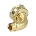 Everflow Supplies 287-EL-NL Dishwasher Swivel Elbow Fitting with Compression and Female Hose Connections, 3/8