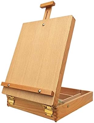 حامل Tongsh صغير من الخشب القابل للتعديل على طاولة الرسم على سطحه صندوق خشبي قابل للحمل لوحة فنية من المخزن أقلام التلوين لوحات الرسم رسم الطلاب طلاء Amazon Ae