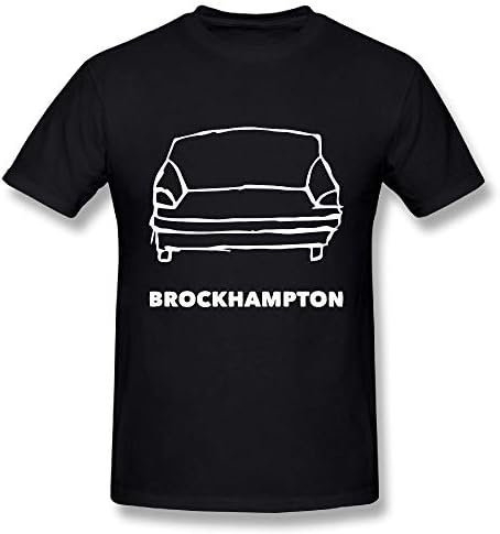 Brockhampton,Fashion Smiple Stylish Funny and Cool Mens Short-Sleeved T-Shirt Black