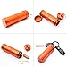 PPFISH 3 Air-tight EDC Accessory Case, Pill Fob Capsule Keychain, Waterproof Match Case Battery Holder, Outdoor Survival Storage Metal Container Dry Box