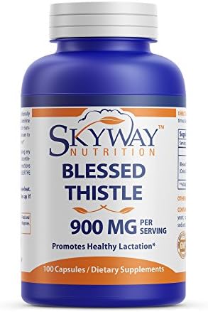Skyway Nutrition Blessed Thistle 900mg per serving 100 Capsules - Promotes healthy milk supply