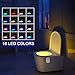 Rechargeable 16-Color Motion Sensor Toilet Bowl Night Light - Funny Birthday Gifts Idea for Dad, Mom, Men, Women & Kids - Christmas Stocking Stuffers - Cool Fun Gadget, Gag Present by I-Pure (1pack)