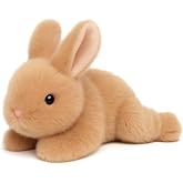 Mushymallow Adorable Brown Bunny Stuffed Animal Birthday Gifts for Kids | Soft Rabbit Plush Toy Cute Pocket-Sized Stuffed Bunny for Boys Girls Adults Easter Christmas Birthday Gifts Desk Decor