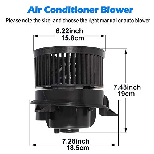 AUTEX HVAC Blower Motor Assembly 700105 Replacement for Ford Focus 2000 ...