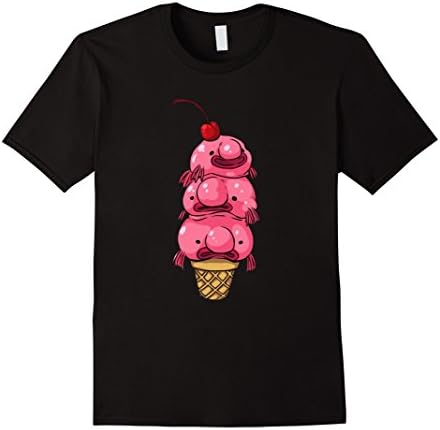 Mens Ice Cream Blobfish Shirt XL Black