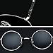 Joopin-Round Retro Polaroid Sunglasses Driving Polarized Sun Glasses Men Steampunk Vintage (Ice Blue)