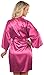 VEAMI Women's Short Kimono Robe-Cerise-Medium, Bridesmaid Edition