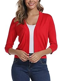 Women's Open Front Half Sleeve Sweater Cardigan